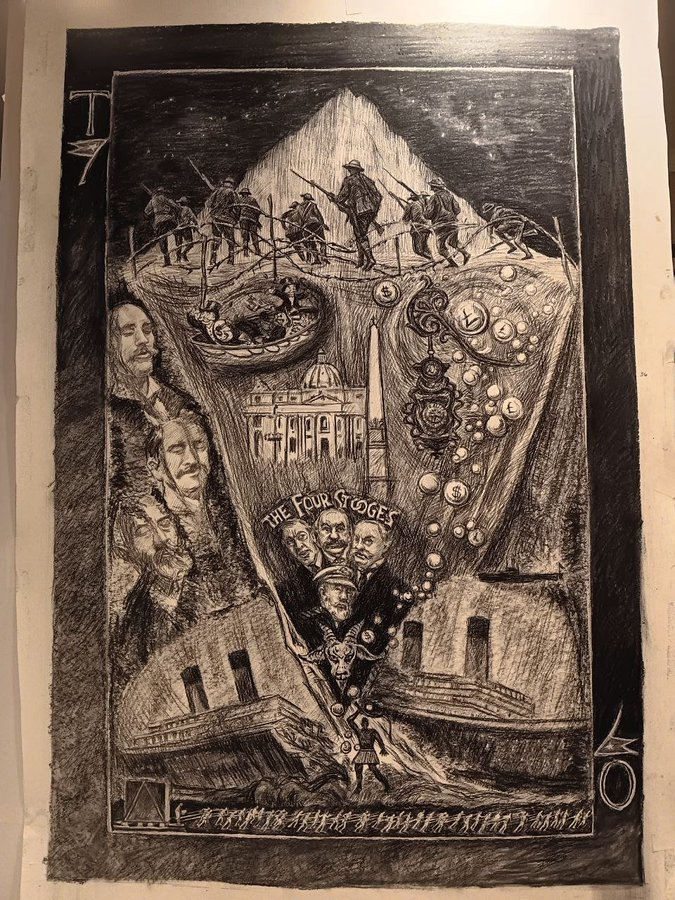 Why was  the 20th Century filled with such pain? 
So many terrible things were set in motion after the Titanic disaster.
THE TITANIC- OLYMPIC TRUMP CARD