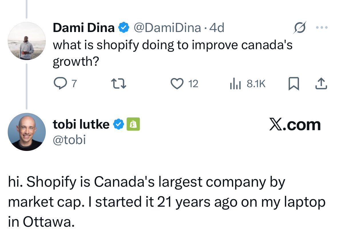 Proud $SHOP shareholder since the $50s.