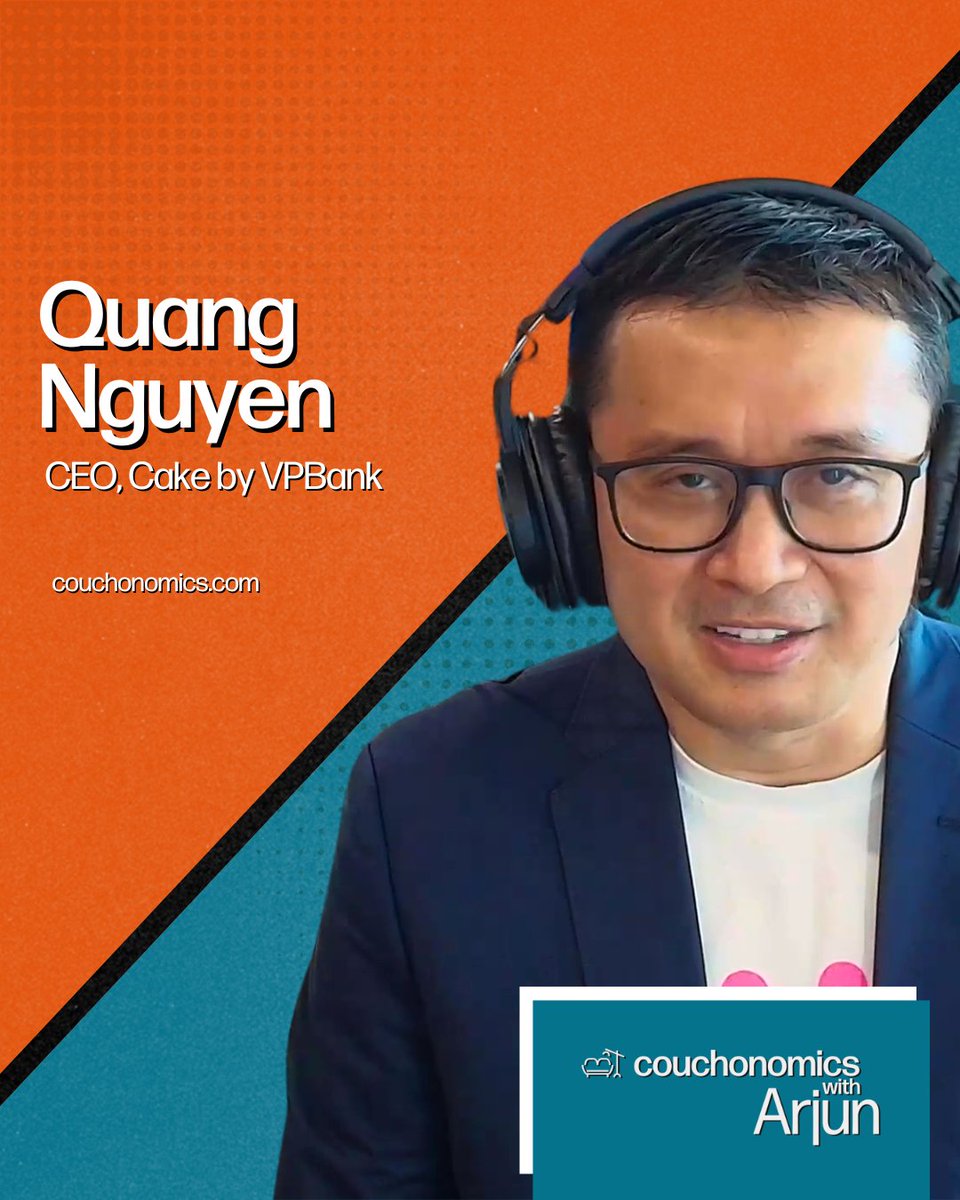 🔥 300 people. 6M customers. 70% powered by AI.
This isn’t the future of banking - it’s happening now. ⚡
Tomorrow, we chat with Quang Nguyen, CEO of Cake, Vietnam’s AI-first bank, changing the game. 🇻🇳
#CouchonomicsWithArjun #Fintech #AI #DigitalBanking #Vietnam
