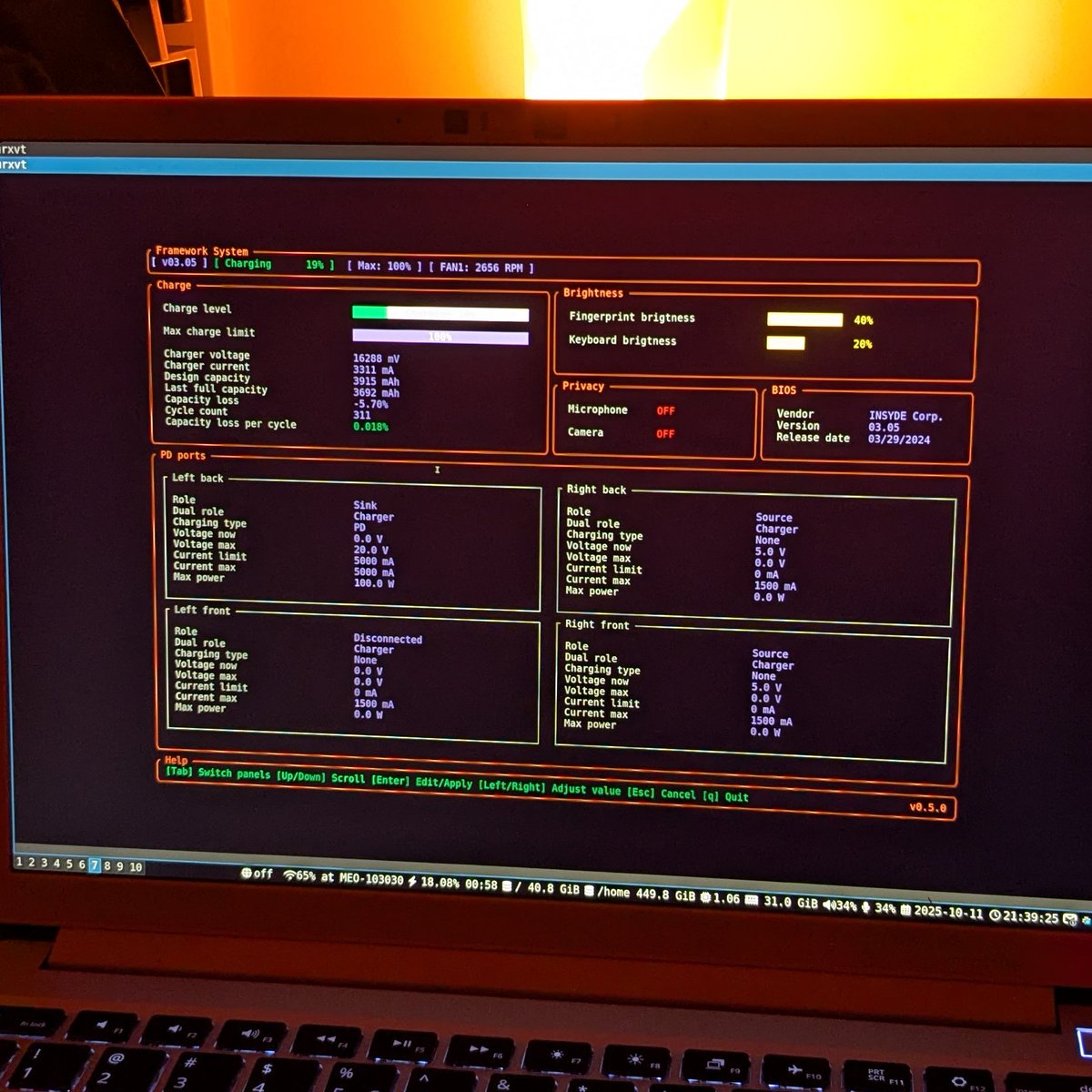 MNedokushev's tweet image. I've been using the #Framework Laptop 13 for almost a year now. It's a fantastic hardware product. They also have a CLI tool to interact with the firmware. I thought it might be a good opportunity to create a TUI version. Say welcome to github.com/grouzen/framew…
#rustlang #tui
