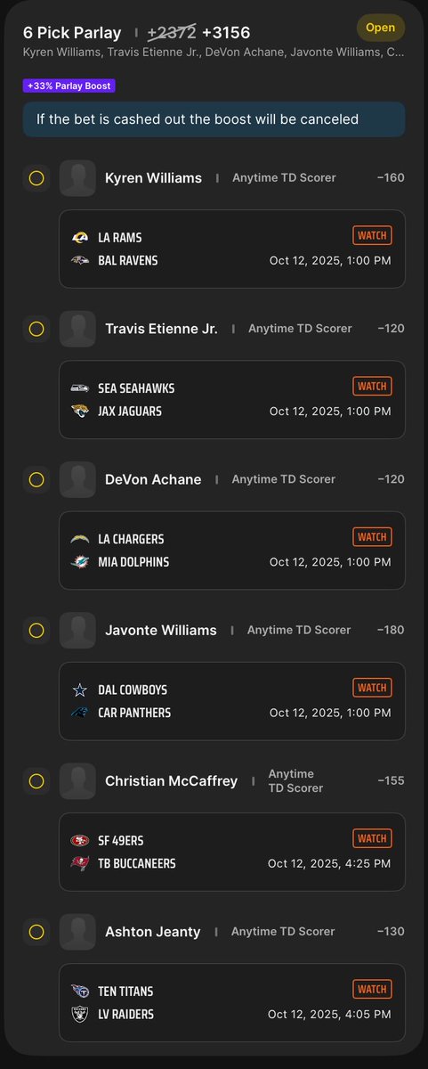 NewMoneyNarth's tweet image. boosted yards and tuddies🏈

all yard looks in + matchups w high share %’s

all tuddy looks in + RZ matchups and high RZ share %’s

@PropFinderApp