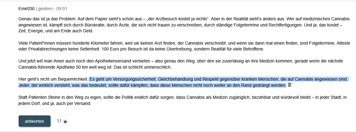 AnkeHoffnung's tweet photo. Es geht um Versorgungssicherheit, Gleichbehandlung u Respekt gegenüber kranken Menschen,die auf Cannabis angewiesen sind. Jeder,der wirklich versteht,was das bedeutet, sollte dafür kämpfen, dass diese Menschen nicht noch weiter an den Rand gedrängt werden
https://t.co/7IedWPxHRL https://t.co/V6oyesdVD5