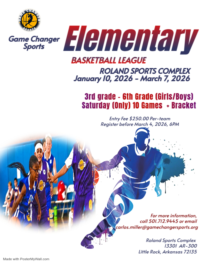 Game Changer Sports - Elementary League January 10  - March 7, 2026 - mailchi.mp/gamechangerspo…