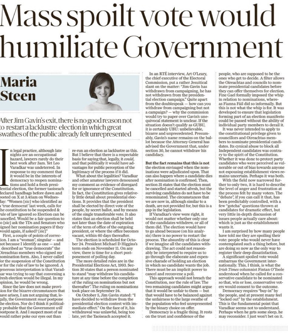Do you feel ignored by this government to the extent that it might make you spoil your vote?
#SpoilTheVote25