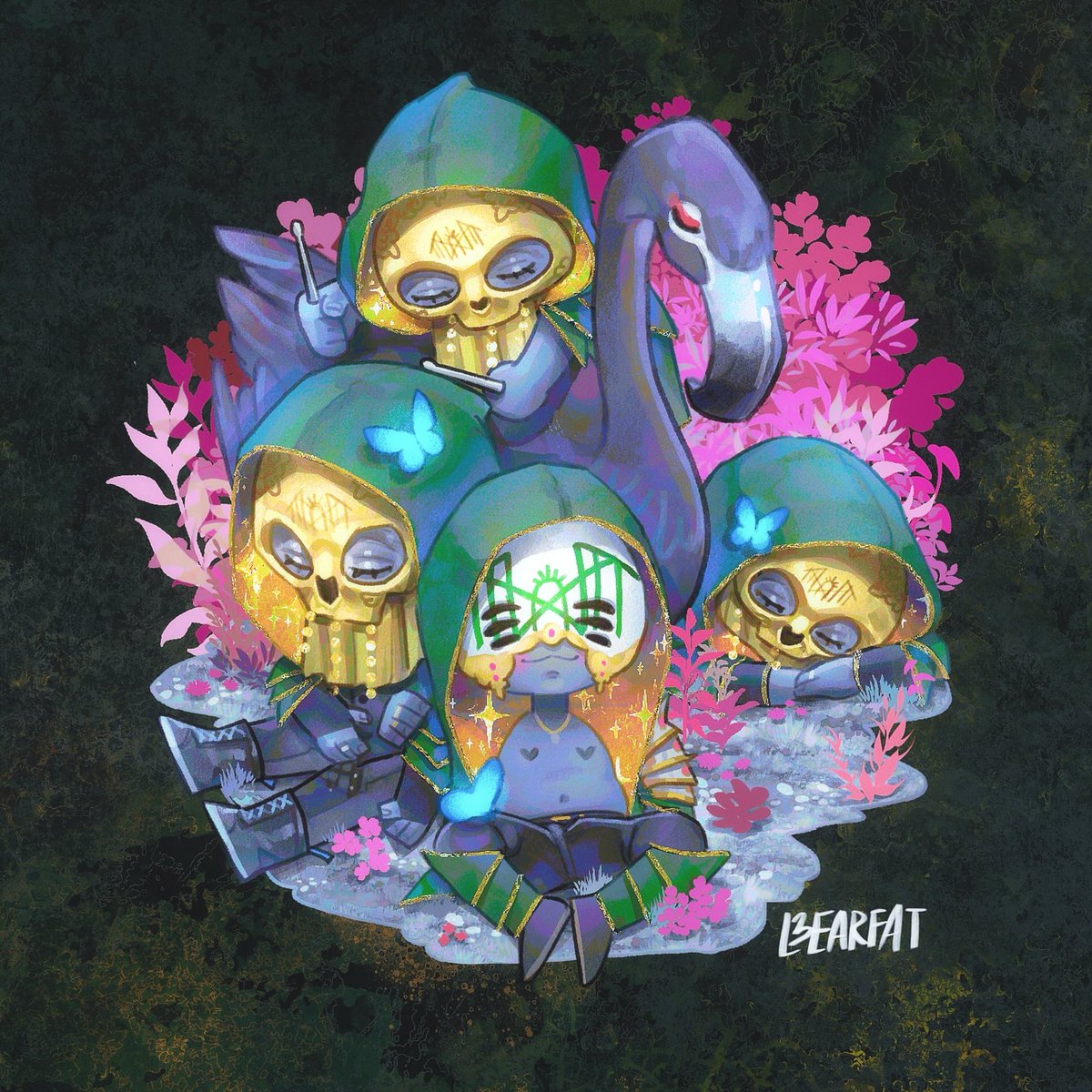 Now they rest 🦋🌸🌿

#sleeptoken #sleeptokenart