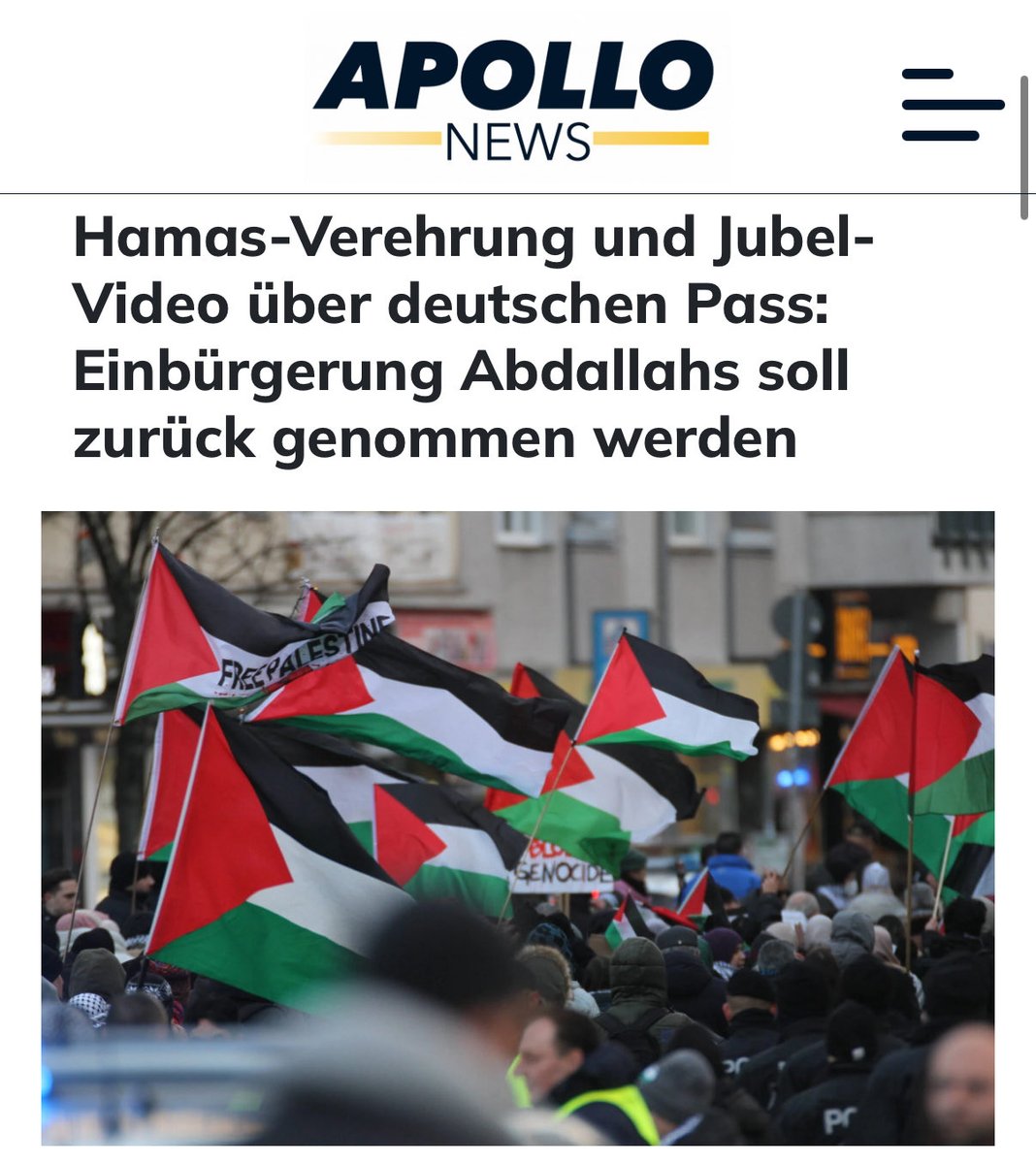 Es gibt auch noch gute Nachrichten in diesen Zeiten. Aber man muss sich ernsthaft fragen: Wie zum Henker konnte er überhaupt einen deutschen Pass bekommen? Die Staatsbürgerschaft ist die wertvollste Währung eines Landes und wir gehen damit um, als wäre sie ein Rabattgutschein.