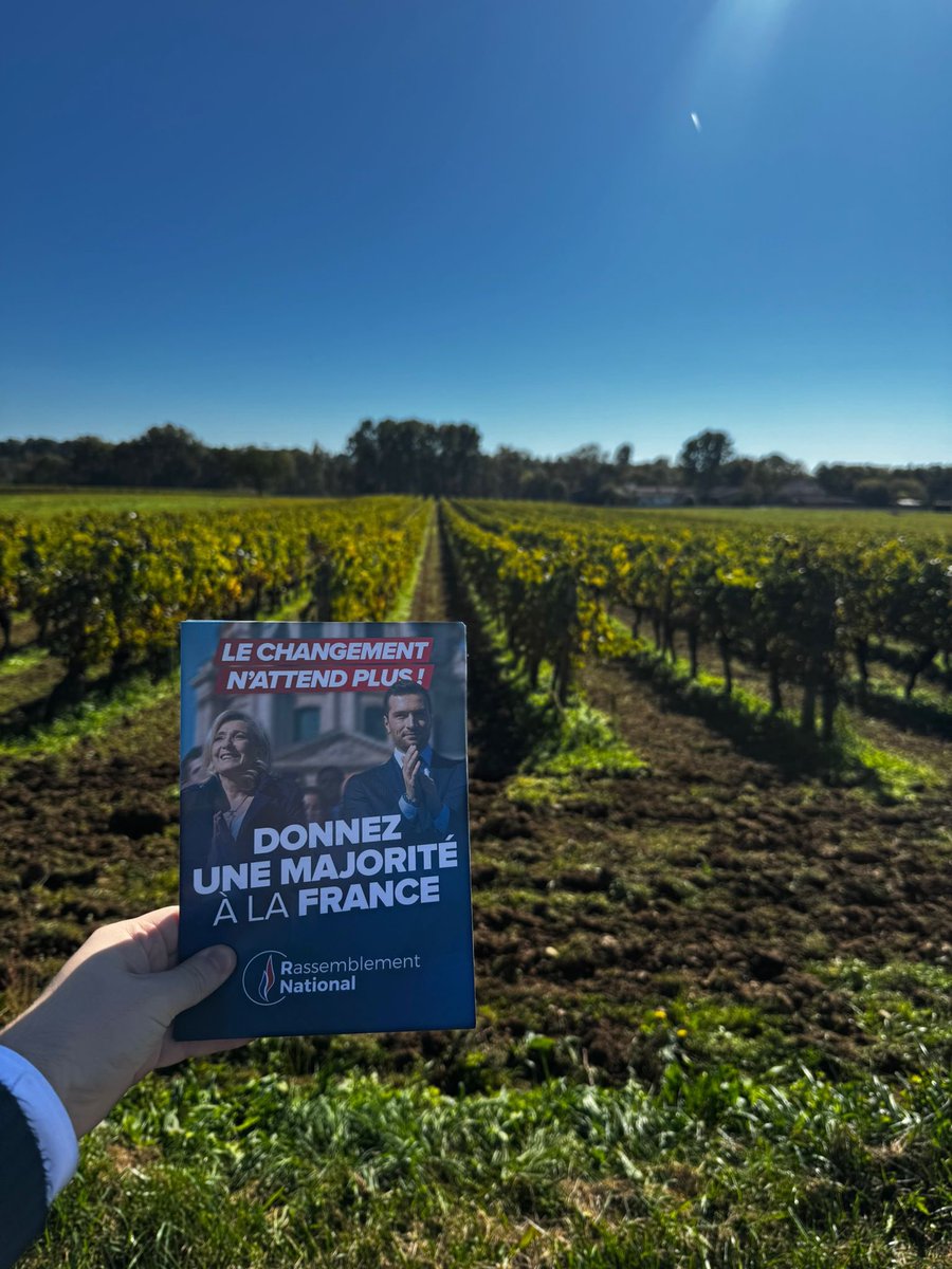 AymericMgls's tweet photo. Opération Boitage ce dimanche après-midi à Vindelle sous un beau soleil automnal charentais ! ☀️ 

La seule solution : un retour aux urnes ! 🗳️

Le changement n’attend plus ! 🇫🇷 https://t.co/M9PkrHrLwV