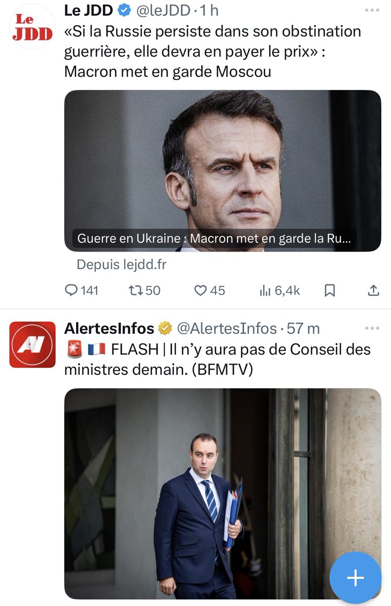 ldupin's tweet image. Hasard de mon fil Twitter ce soir… où Macron &amp;amp; Lecornu se suivent. Cela dit tout du délitement et moment grave que nous vivons actuellement, sous la 5eme République 🙄 #mediabug #politburo