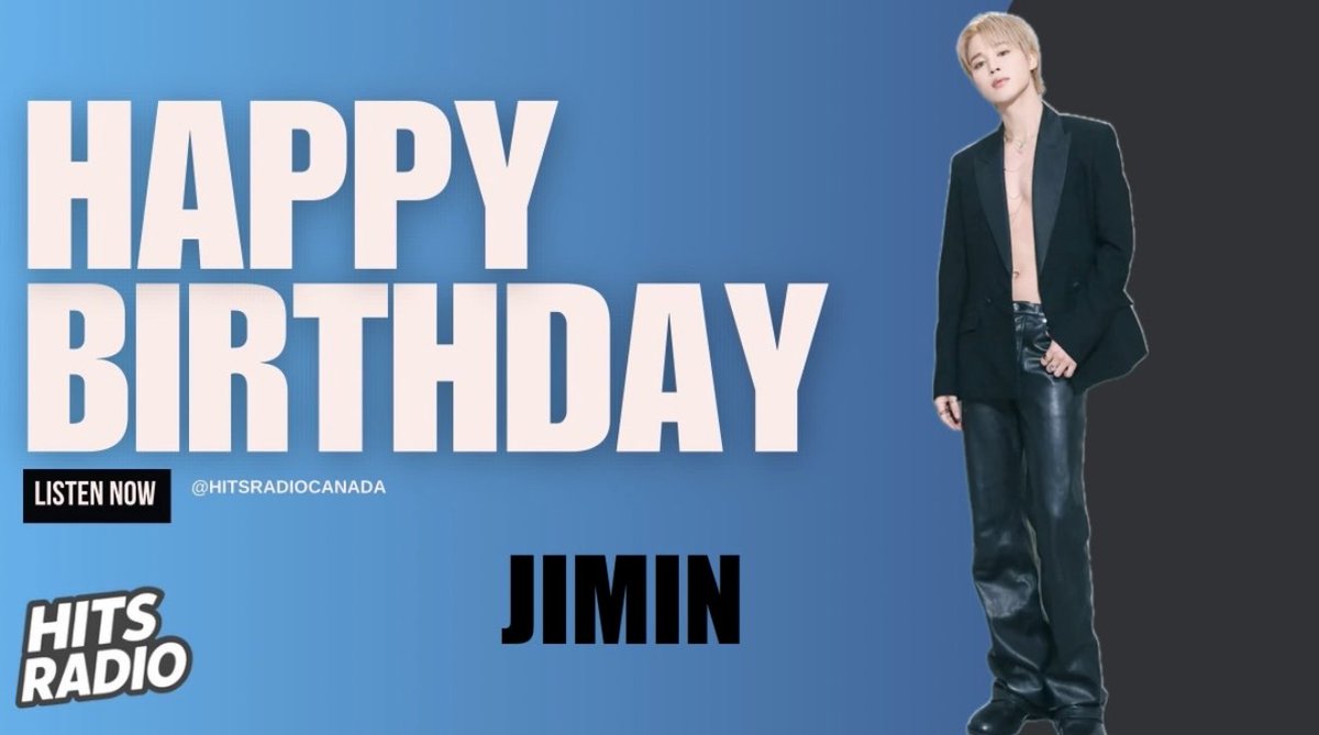 HOT106 (@itshot106) on Twitter photo It’s time to celebrate Jimin from the globally loved group BTS. 💜
A singer, songwriter & dancer whose warmth and artistry shine so brightly.
May this year bring you endless happiness, health, and moments that make you smile. Thank you for the music and the unforgettable It’s time to celebrate Jimin from the globally loved group BTS. 💜
A singer, songwriter & dancer whose warmth and artistry shine so brightly.
May this year bring you endless happiness, health, and moments that make you smile. Thank you for the music and the unforgettable