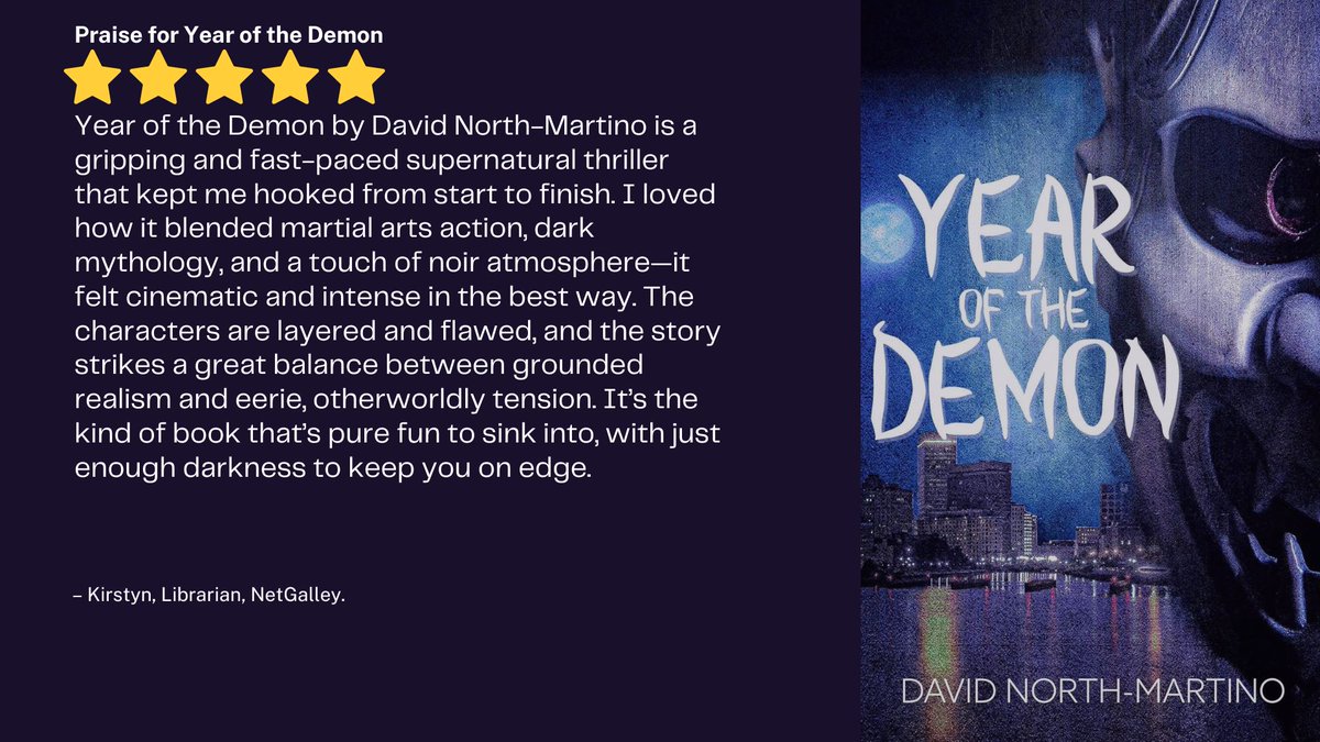 A five-star review of YEAR OF THE DEMON from a NetGalley reviewer!
netgalley.com/book/729579/re…
a.co/d/ebyyApq
#kindle #Netgalley #horror #Halloween2025 #ninja #martialarts #taekwondo #fiction #thrillerbooks