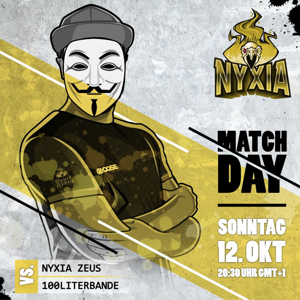 Heute Abend wird unser Team Zeus die Tanks leeren 😉

🆚 100Literbande
📺 twitch.tv/knxvilleONE
⏰ 12.10. - 20:30 Uhr

Let's GO #NYXIA 💪 
Ab in den Chat mit den Ultras 🥳

#cs2 #counterstrike #dachcs