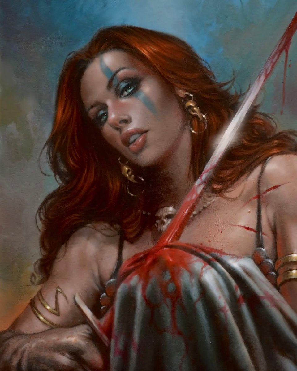 GigagodSesamar's tweet image. Red Sonja has speed, brains, and beauty.
Artist: Lucio Parrillo 
#sesamar #redsonja