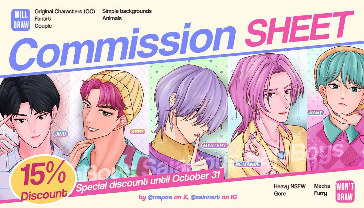 mapoe's tweet image. Hi there! My commission is OPEN  feel free to DM me if you are interested ✨

#artidn #zonakaryaid #artistindonesia