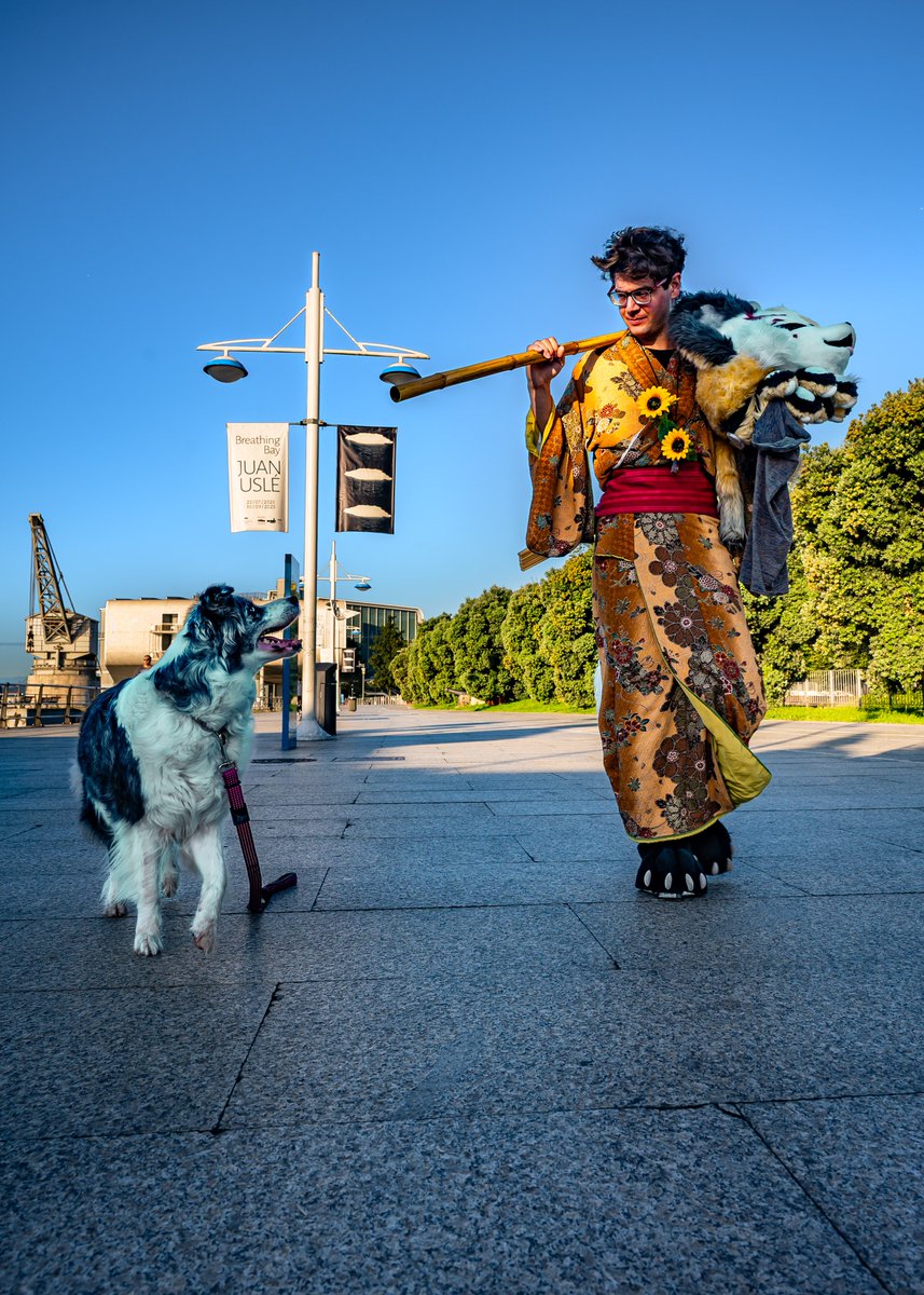 Taking your kitsune out for a walk~
#furry #fursuiter #fursuit