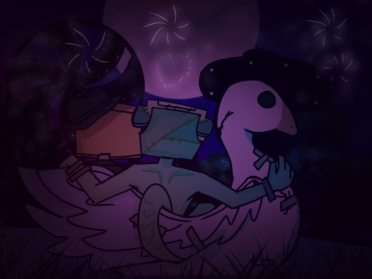 RingRingRandy's tweet image. I redrew that one drawing at the good ending of Rogers route
I don't really like it but oh well
#dialtown