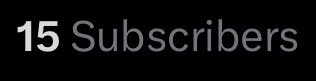 CreeCoder's tweet image. 🎉 Another 5 subscribers overnight!!!!!
It’s only Day 2!
The support has been unreal.
Appreciate every one of you:
15: @cyber_razz
14: @Farming_SA
13: @UMNND
12: @GODSBIZNIS
11: @Allaboutbit