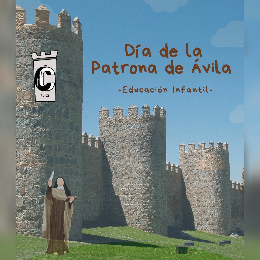 CEIPCOMUNEROSAV's tweet image. Celebramos el Día de Santa Teresa en Infantil con pañuelos y mantillas elaborados por las maestras y una preciosa recreación de la muralla de Ávila #FamiliaComuneros 🤗💛🏫