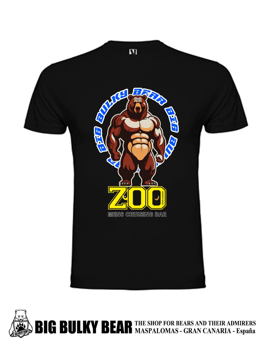 Come and get your
Zoo Mens Bar&amp;Big Bulky Bear T-shirt
Sizes from S to 2Xl
On sale exclusively in Zoo Bar
For more amazing and creative designs check the
Big Bulky Bear Store in CC Prizma
#gaybears #gaybear #beargay #gaychaser #bearfashion #yumbocentre