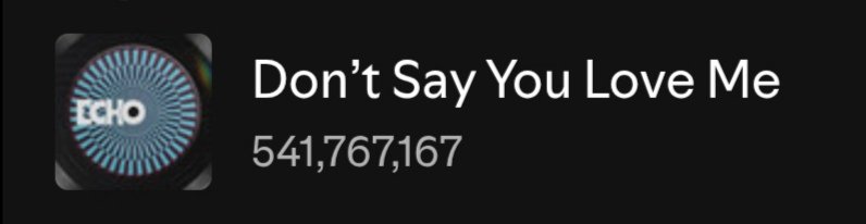 minygthv7's tweet image. Don&apos;t Say You Love Me — Spotify Counter

10/07 — 4,196,480
10/08 — 4,296,672
10/09 — 4,502,624
10/10 — 4,433,737
10/11 — 4,274,840 (-158,897)🔻‼️

Total: 541,767,167