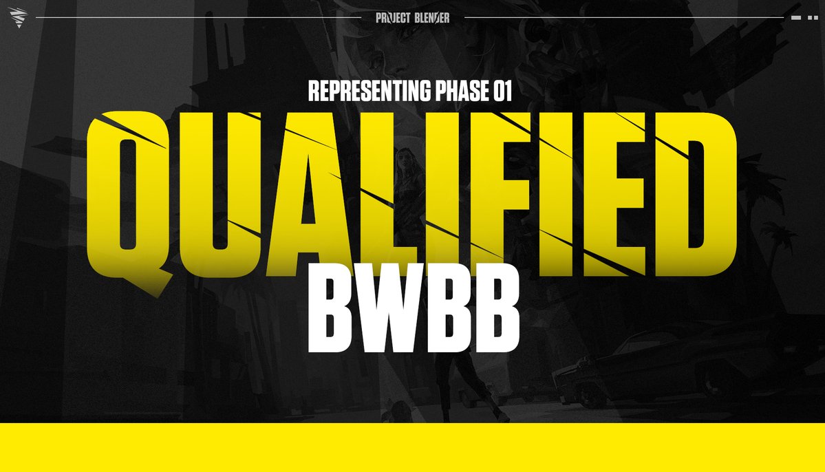 ProjectBlender_'s tweet image. Congratulations to BWBB, who has qualified for Phase 02 of Project Blender.