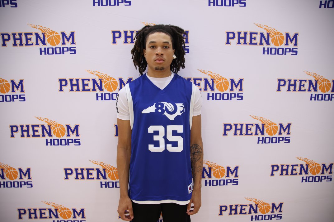 2026 Jordan Tate (West Forsyth) had a strong showing and proved to be an unsigned senior to watch out for. Strong, physical guard that continues to excel downhill but showed his ability to knock down open shots as well. #NCTop80