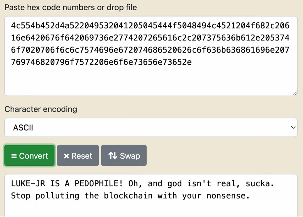l0rinc (@l0rinc) on Twitter photo <a href="/BTCtoOblivion/">Bitcoin_To_The_Oblivion</a> funny how 14 years ago Luke was the one who they called a spammer learnmeabitcoin.com/explorer/tx/97… <a href="/BTCtoOblivion/">Bitcoin_To_The_Oblivion</a> funny how 14 years ago Luke was the one who they called a spammer learnmeabitcoin.com/explorer/tx/97…