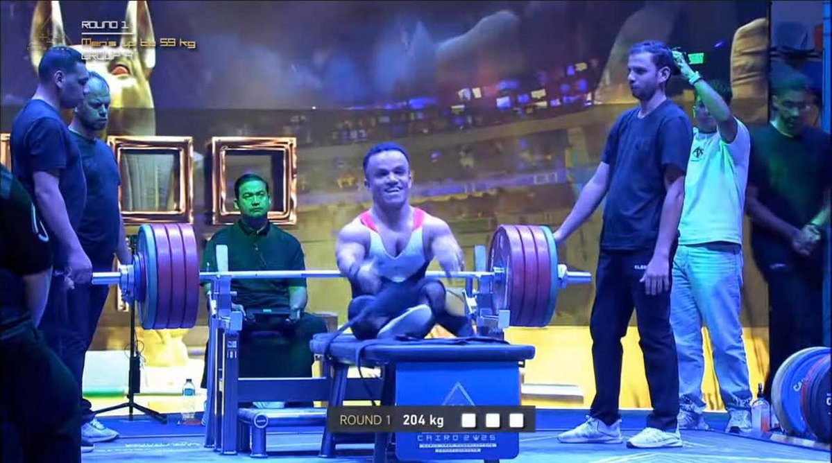 مليوون مبروك🇪🇬💪🥇
محمد المنياوي يتربع على عرش رفع الأثقال العالمية والبارالمبية 

🔴 محمد المنياوي ذهبية بطولة العالم 2025
🔵 ذهبية بارالمبياد باريس 2024