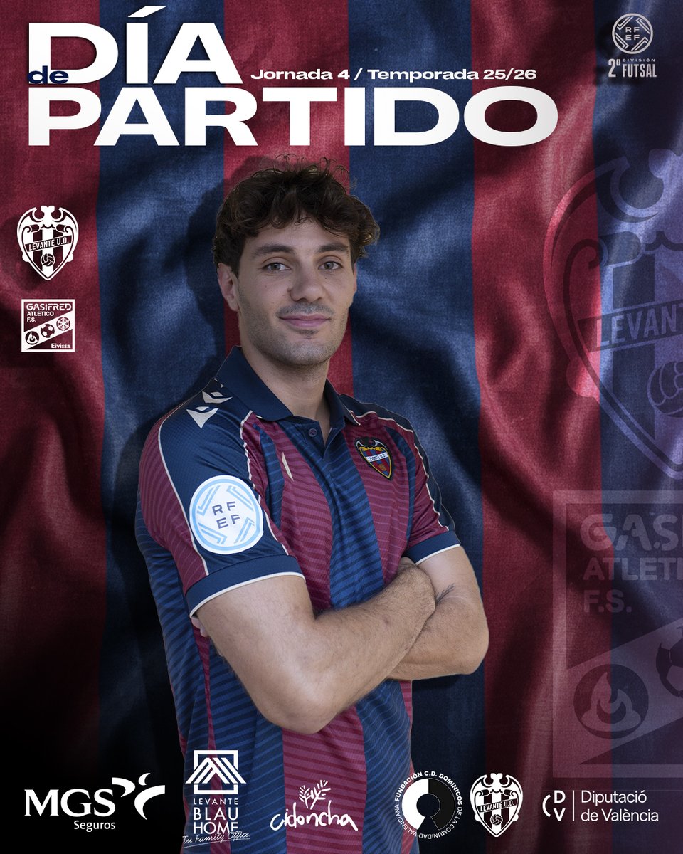 LUDfutbolsala's tweet photo. Cuarta jornada de Segunda División
📅Sábado 18 de Octubre
⏱️ 18:30
🏟️ Paterna
🆚 @gasifredatletic https://t.co/s39QtkYTTG
