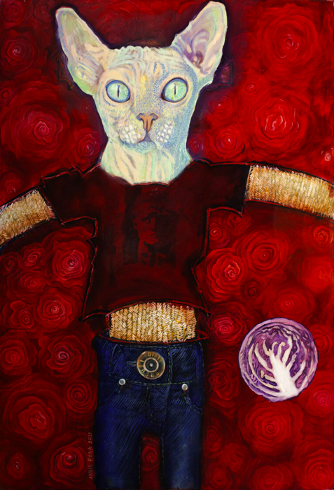 msabine900's tweet photo. #AnnaRona #Polisg #German #Contemporary #KunstmesseDortmund2025 #DortmundArtFair2025
Anna Rona (b. 1965)
KATZE MIT ROTKOHL , 2019
Oil on canvas https://t.co/KpbTFNMByf