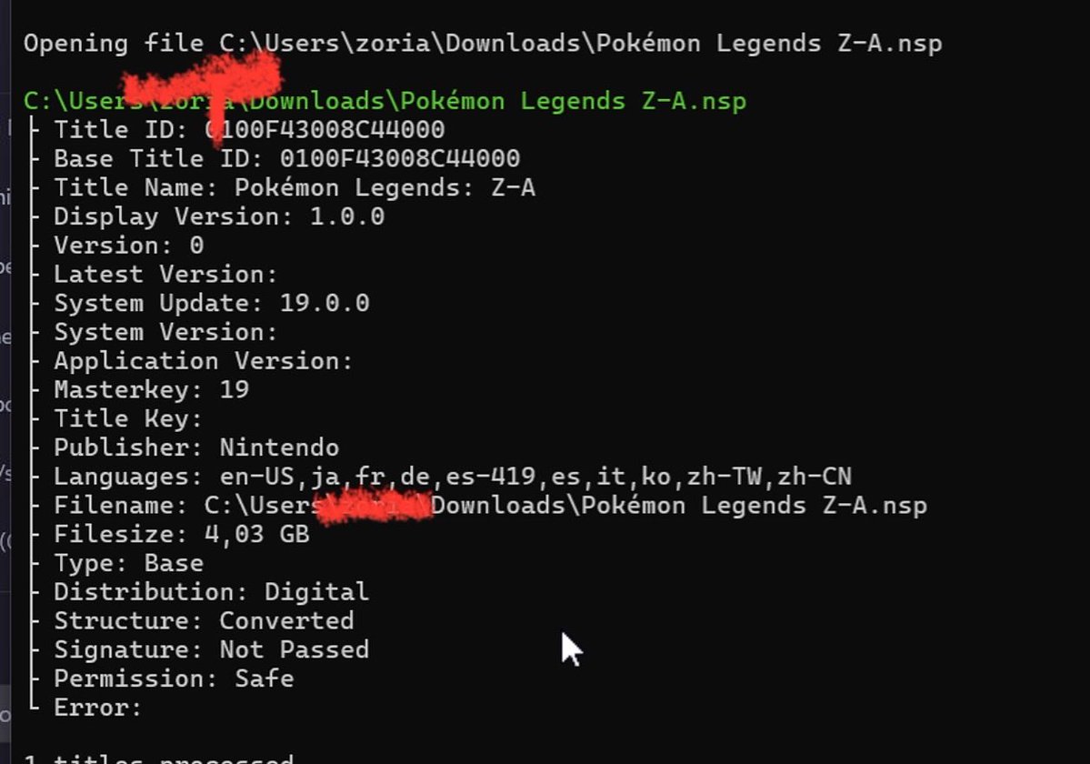 SwitchTools's tweet image. Legend Pokémon ZA is available.
Base Firmware 19.0.0 (it's been finished for a long time).
As usual, no sharing of the ROM.