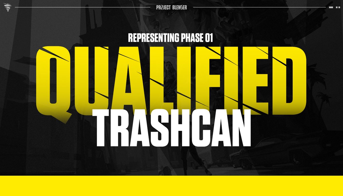 ProjectBlender_'s tweet image. Congratulations to trashcan, who has qualified for Phase 02 of Project Blender.