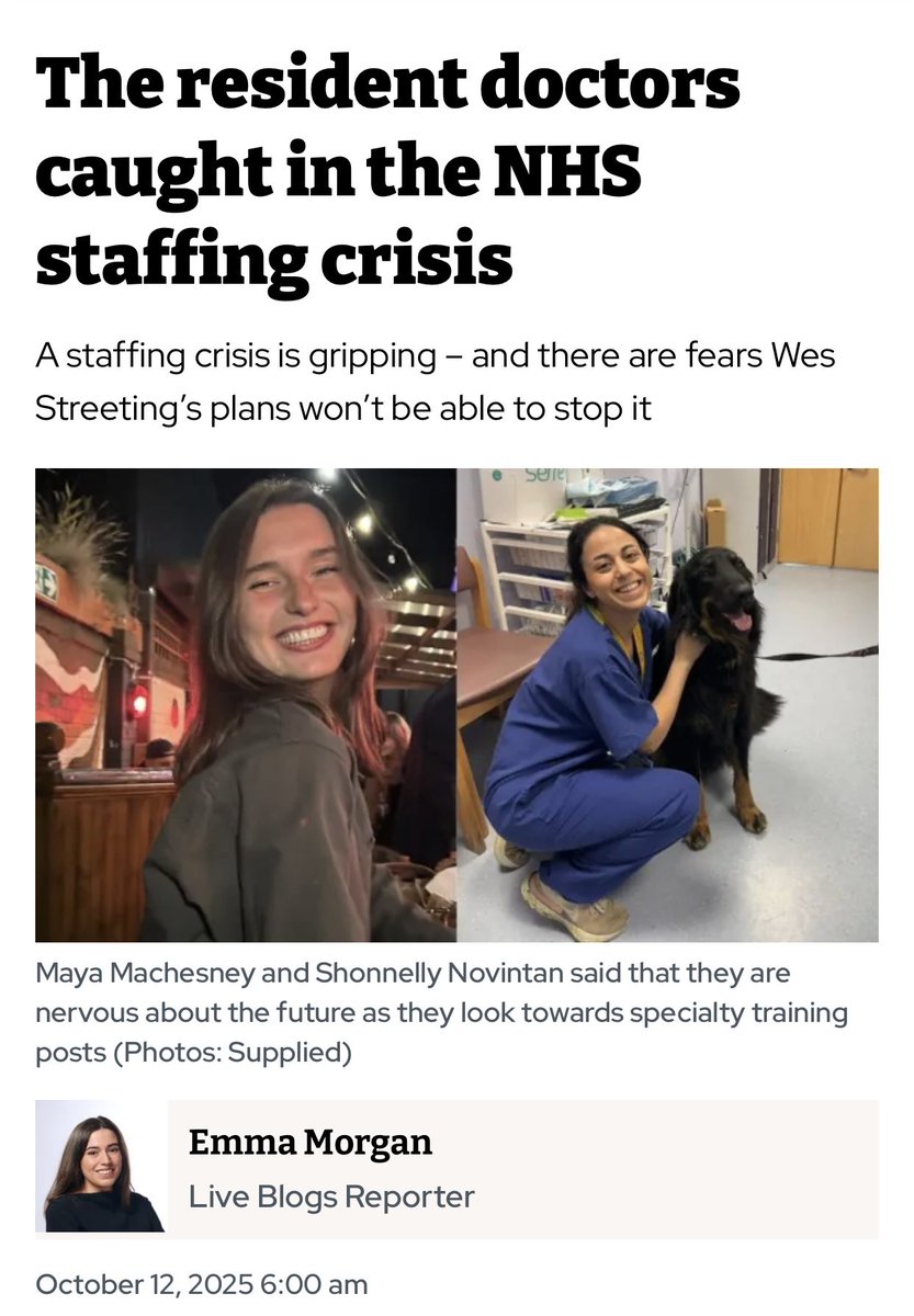 DrHWazir's tweet image. A national scandal is quietly unfolding in the NHS.
Thousands of doctors are being blocked from training to become Consultants & GPs due to Government caps on speciality spots.
The public are being kept in the dark.
Unemployed doctors while waiting lists rise is sheer madness.