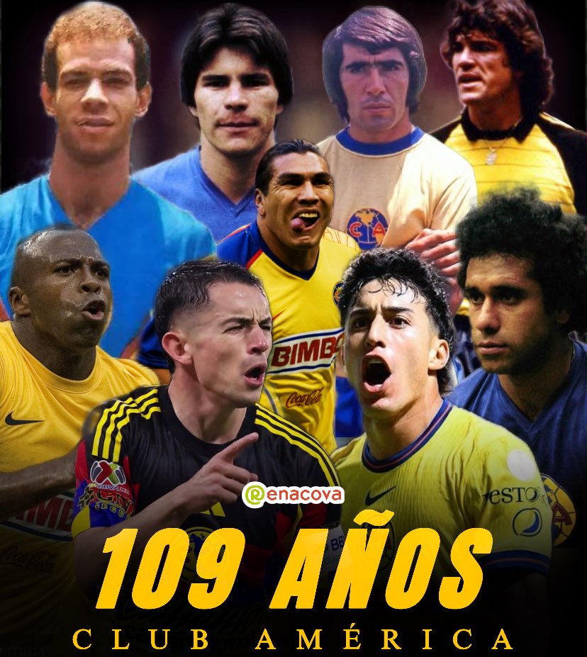 El más ganador, el más importante, el de más peso, el que divide opiniones, el que sigue escribiendo su historia 🦅

Lejos, el más grande de este país 🇲🇽

FELICES 109, MI AME QUERIDO 💛💙