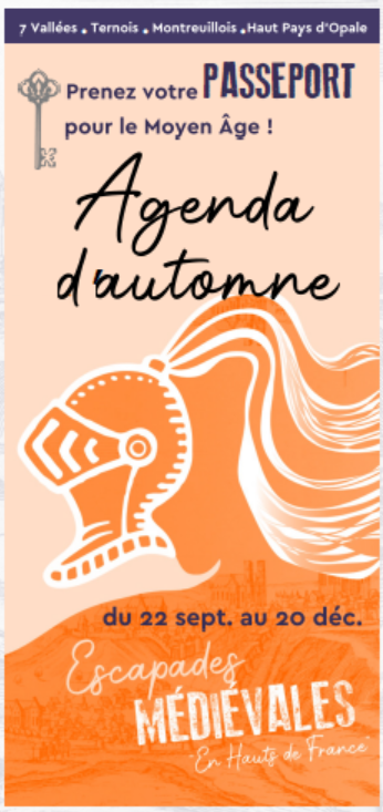 ⚔️ Le réseau "Escapades #Médiévales" vous propose de découvrir 6️⃣ lieux historiques avec comme fil rouge, l’histoire médiévale 🛡️🥁 
Un agenda d'événements jusqu'au 20/12 à ✨Montreuil/Mer ✨Vieil-#Hesdin  ✨Bours ✨Fressin ✨Azincourt ✨Wamin
📆 valleesdopale.com/wp-content/upl…