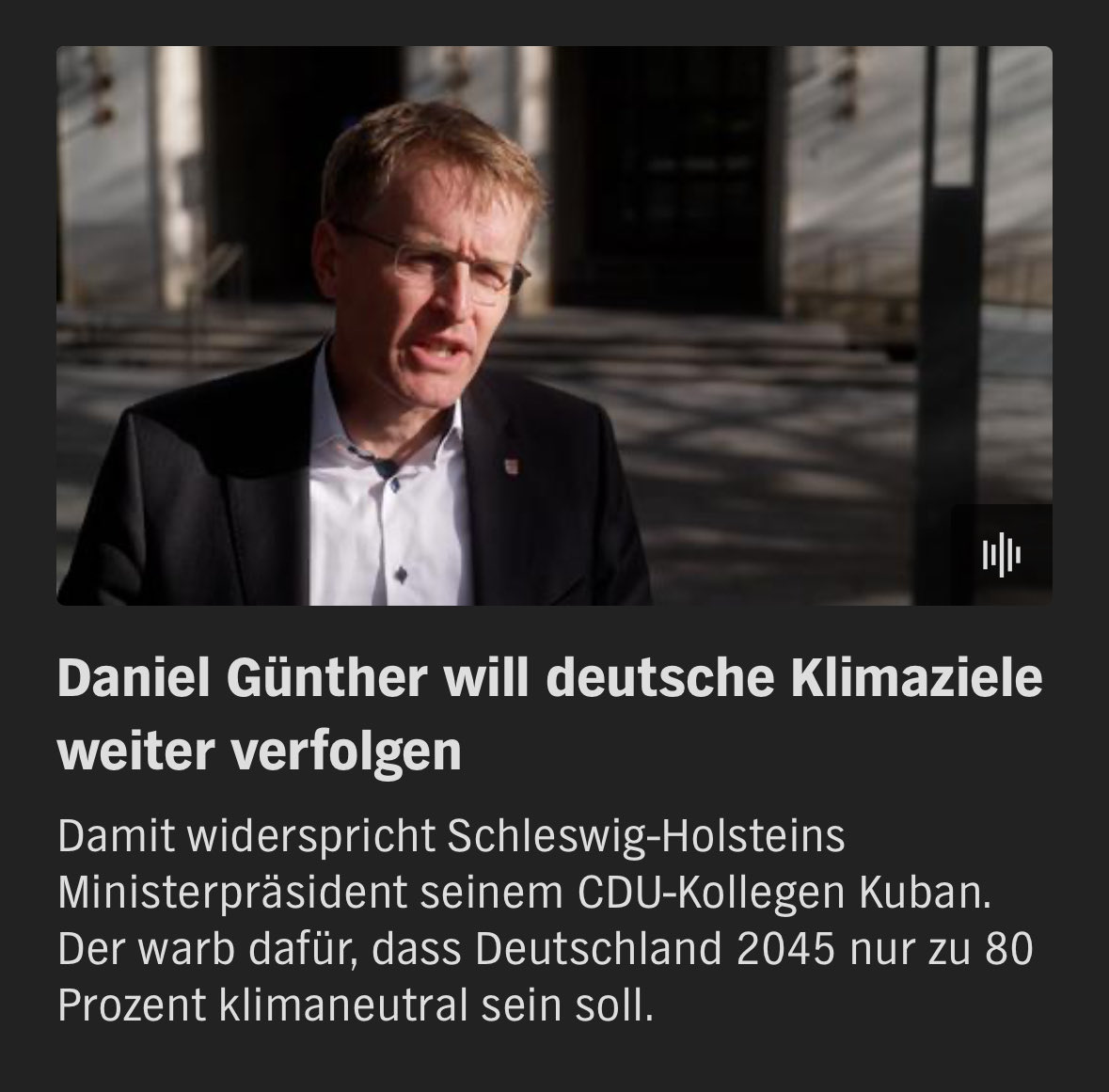 Eine der wenigen Stimmen der Vernunft in der Union.