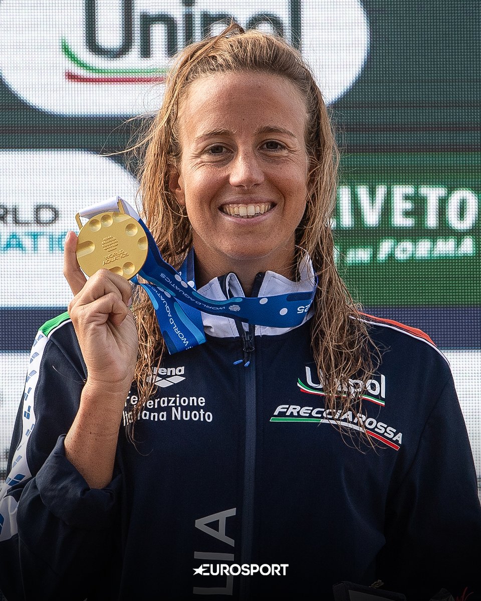 REGINA DELLE ACQUE 🌊👸🇮🇹

Ginevra Taddeucci conquista l’oro nei 10 km di fondo a Golfo Aranci e si aggiudica la Coppa del Mondo generale! 🌍

La 28enne fiorentina chiude una stagione straordinaria: bronzo olimpico, 4 argenti ai Mondiali di Singapore e ora il trionfo mondiale 👏🏻
