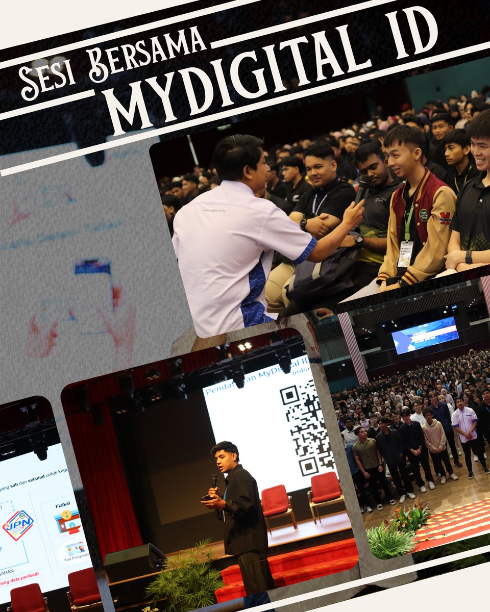 MHSUM2627's tweet photo. Hari Keenam menyaksikan beberala sesi taklimat dijalankan dengan jayanya. Para pelajar baharu diberi pendedahan tentang pembangunan digital negara, keselamatan identiti dalam talian, serta peranan mereka dalam proses demokrasi kampus. https://t.co/gRduKLIdbf