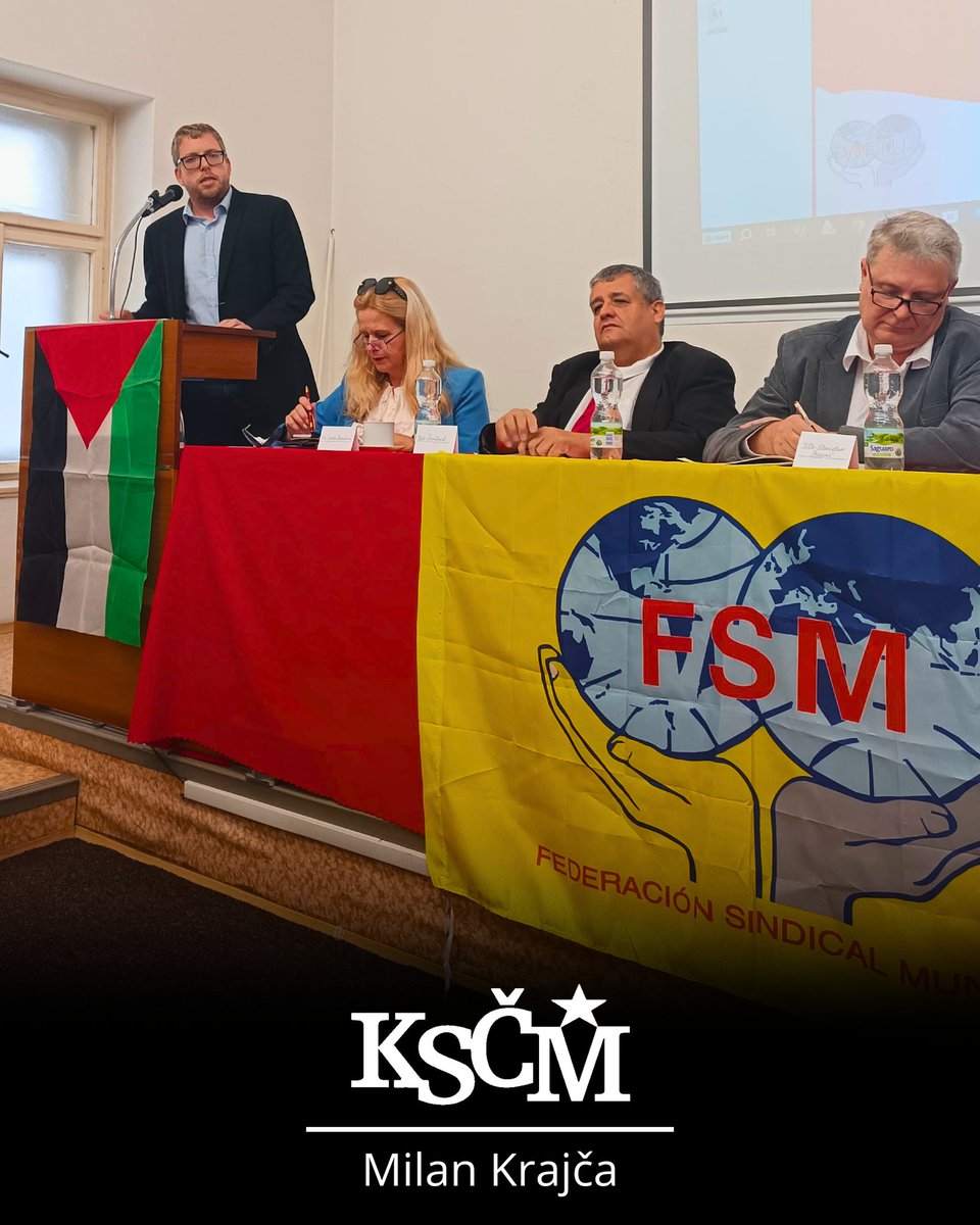 milankrajcacz's tweet image. ✊🚩 80. výročí založení Světové odborové federace‼️

👉 O uplynulém víkendu jsem se rád zúčastnil setkání k 80. výročí založení Světové odborové federace, které za účasti řady domácích i zahraničních hostů uspořádalo v Praze Odborové sdružení Čech, Moravy, Slezska. 

#odbory