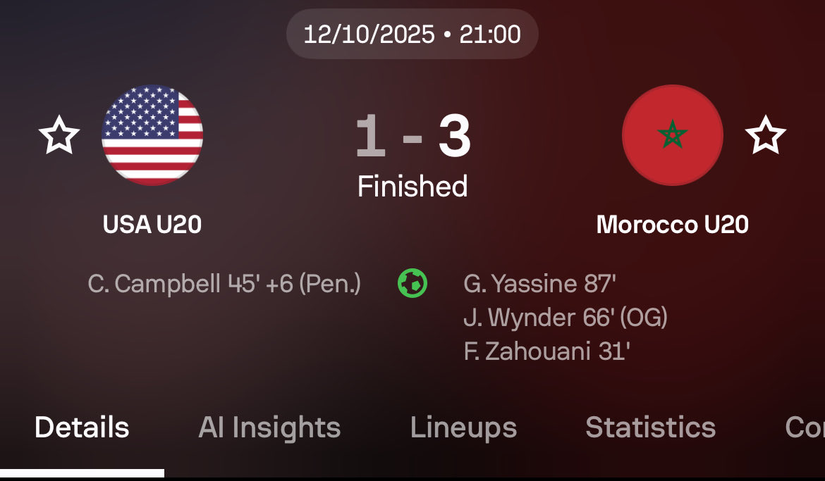 Demi final coupe du monde u20 pour le maroc 👀
الناس راهي تخدم