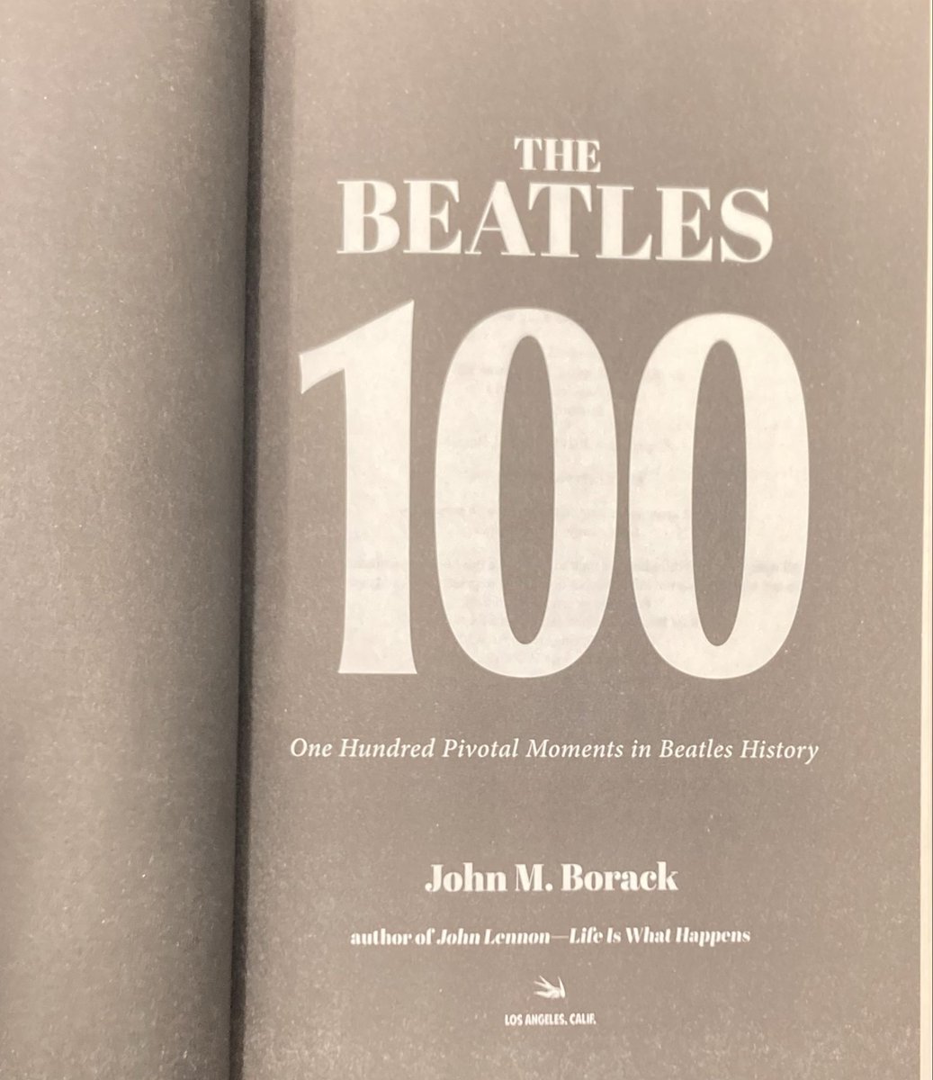 epigraphicSP's tweet photo. The Beatles 100 / John M. Borack

Chapter 1
Paul McCartney
"Of course, he had his glasses off, so he really looked suave."

John Lennon
"I ruined Paul's life" https://t.co/JhSriM2vTA