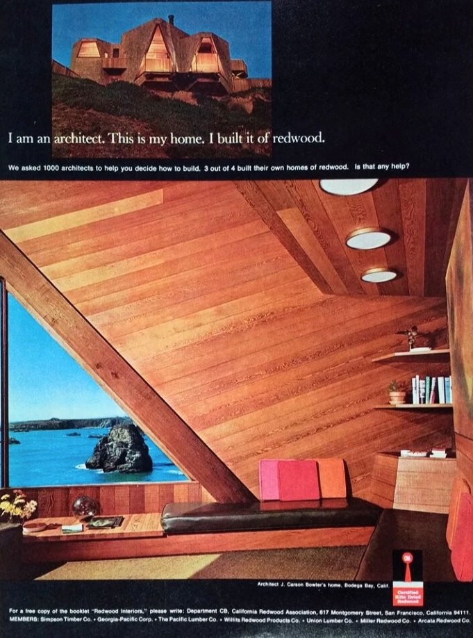 wendyOrourke's tweet image. California Redwood Association (1969) #BodegaBay