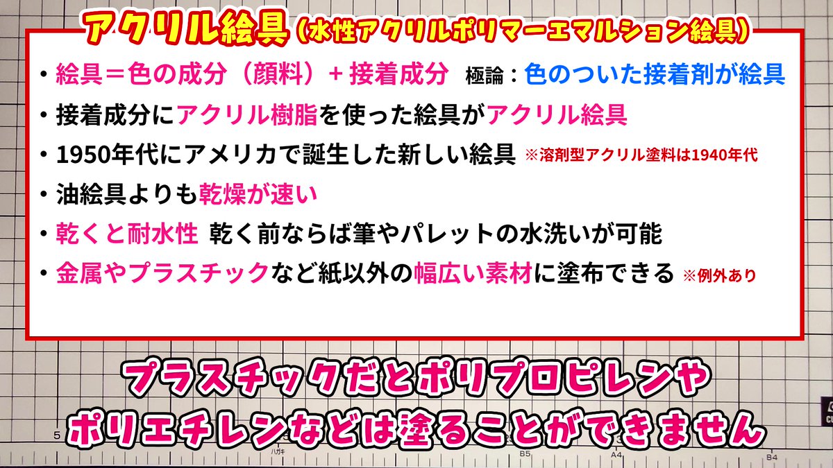 mini_mono_net's tweet image. 昨日アップした動画と関係する内容だったので、タイムリーな話題（アクリル絵具とプラスチックへの塗装）。

youtube.com/watch?v=EwFOgh…