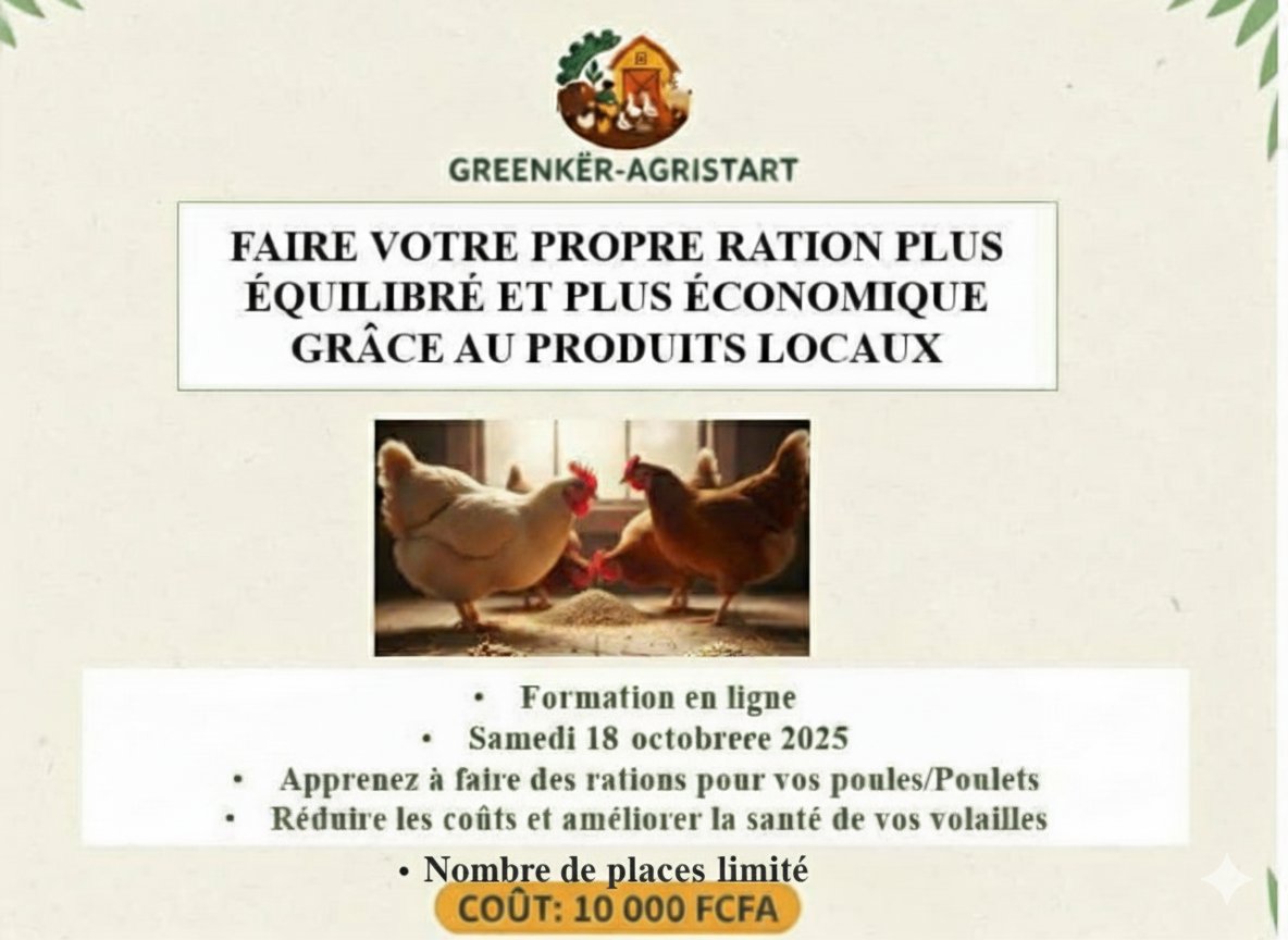 Afin de vous équiper de manière optimale dans votre exploitation, nous vous proposons une formation en ligne pour élaborer vos propres formules alimentaires
<a href="/Noo_IDcard/">Momar Assane</a> <a href="/KiliFeuu/">Kilifeuu Guii</a>
