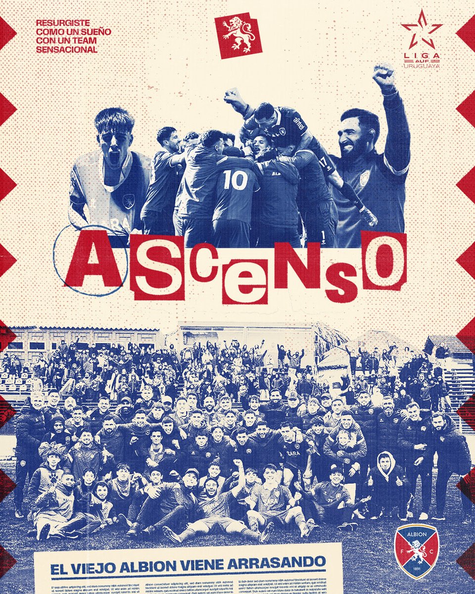 𝗘𝗟 𝗩𝗜𝗘𝗝𝗢 𝗔𝗟𝗕𝗜𝗢𝗡 𝗘𝗦 𝗗𝗘 𝗣𝗥𝗜𝗠𝗘𝗥𝗔 💪

🔴🔵
#VamosPionero #AlbionFC