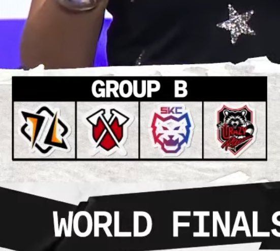 Our World Finals group:

Tribe Gaming
SKCalalas
Crazy Racoon

See you in Stockholm! 🇸🇪