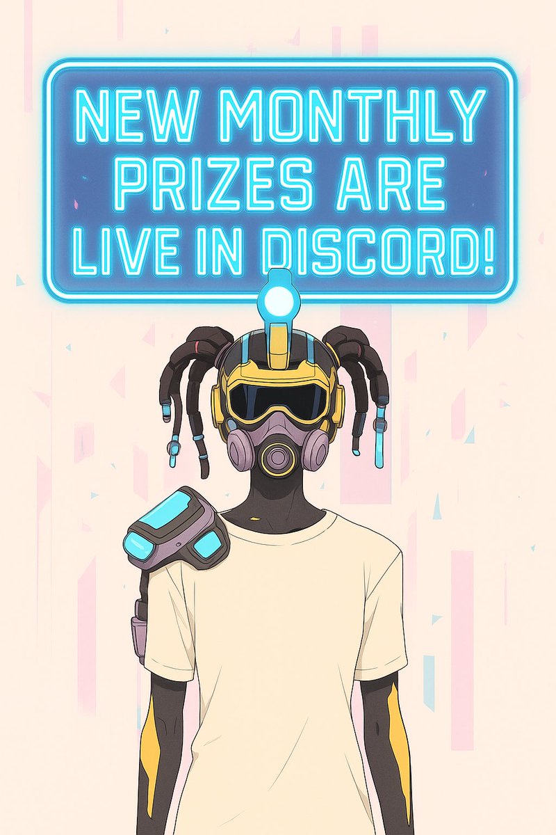 The new monthly holder prizes are live! 🎁 Holders, you’re all set, join the raffle and see who wins!