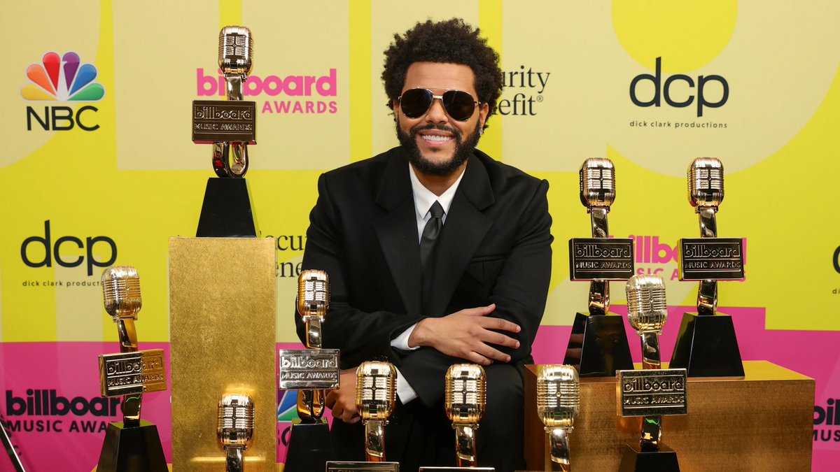 tr2thxo's tweet photo. The Weeknd sweeps the Billboard Music Awards with ten wins in one night
(2021) https://t.co/XcME90RaEp
