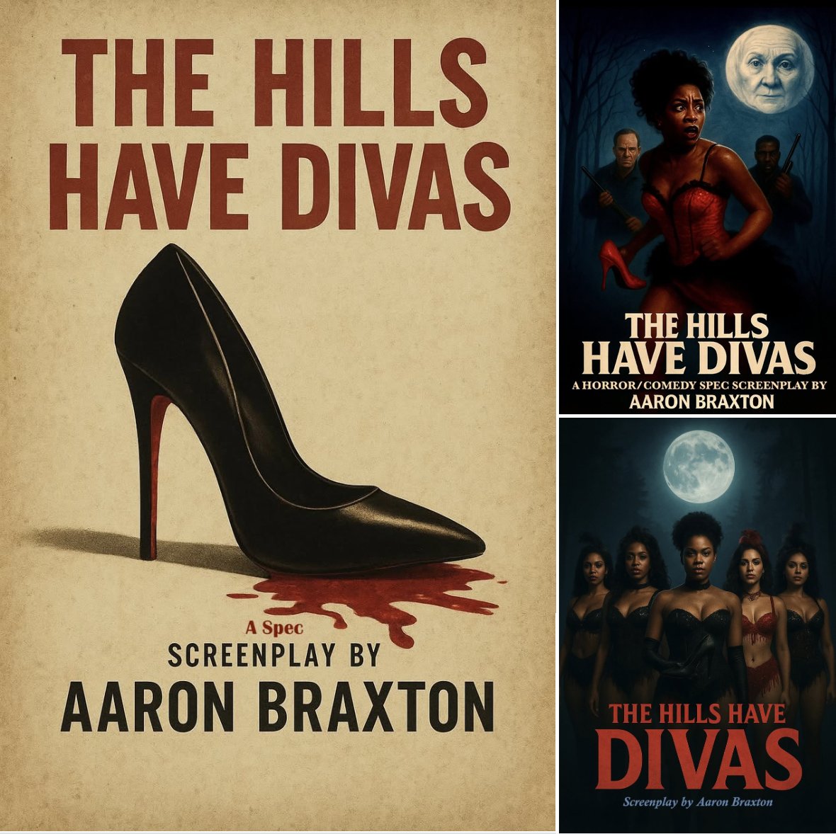 akbraxton's tweet image. What if your audience wanted you dead?! 

That&apos;s the twisted world of THE HILLS HAVE DIVAS, a new Horror/Comedy spec script by Aaron Braxton. Where, &quot;Showgirls meets &quot;The Hunger Games.&quot;
 
#HorrorComedy #Screenwriting #WomenInFilm #Literarymanagers #lowbudgetscreenplays