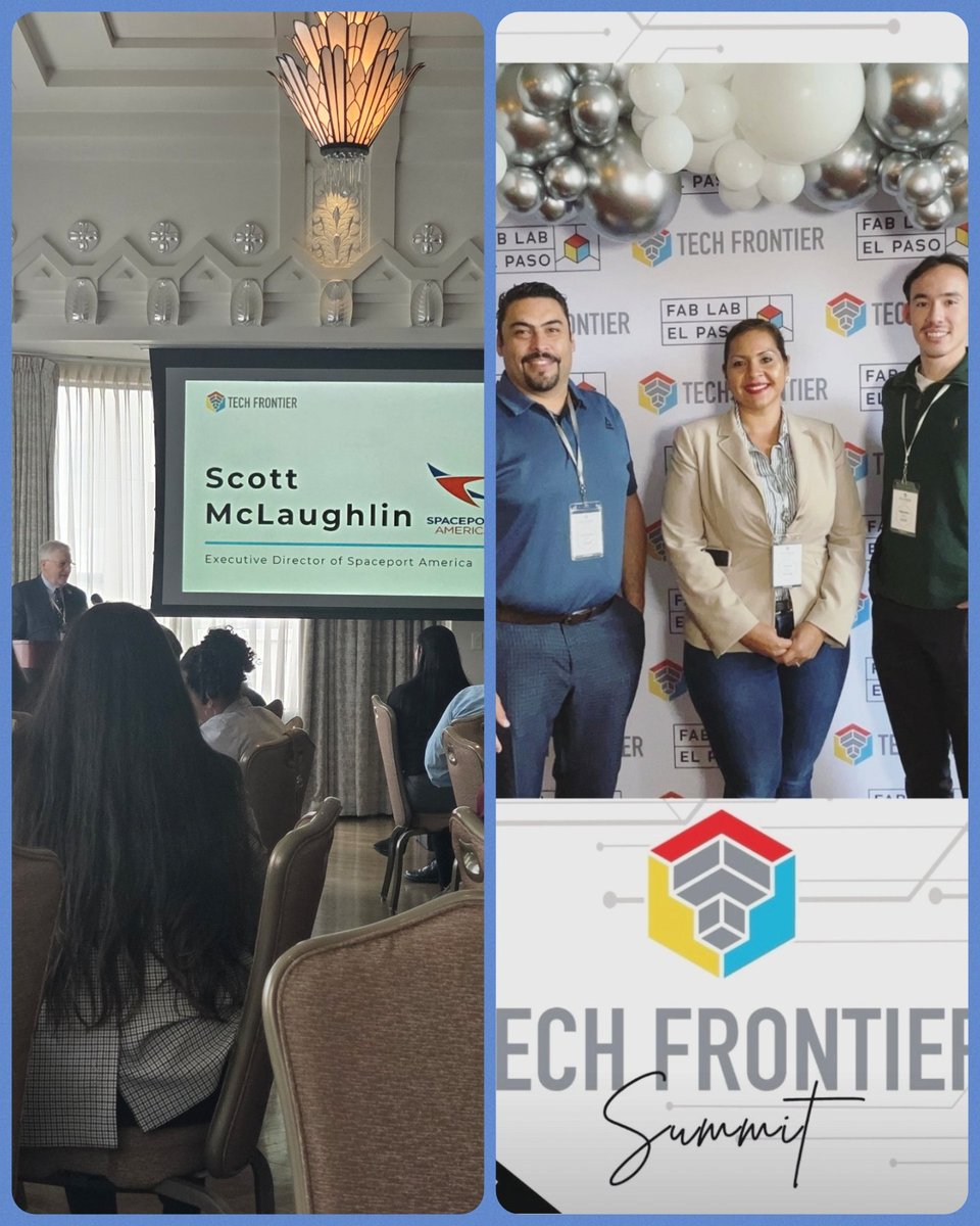 eromero_BAHS's tweet photo. I appreciate @ElPasoElectric sponsorship of educators like myself to attend the #TechFrontierSummit We had an opportunity to listen to a keynote on the future of satellites, rockets, space stations, and the quest to explore Mars. 🪐🌌
#TFS2025 #TechEducation https://t.co/Elc8wwTazM