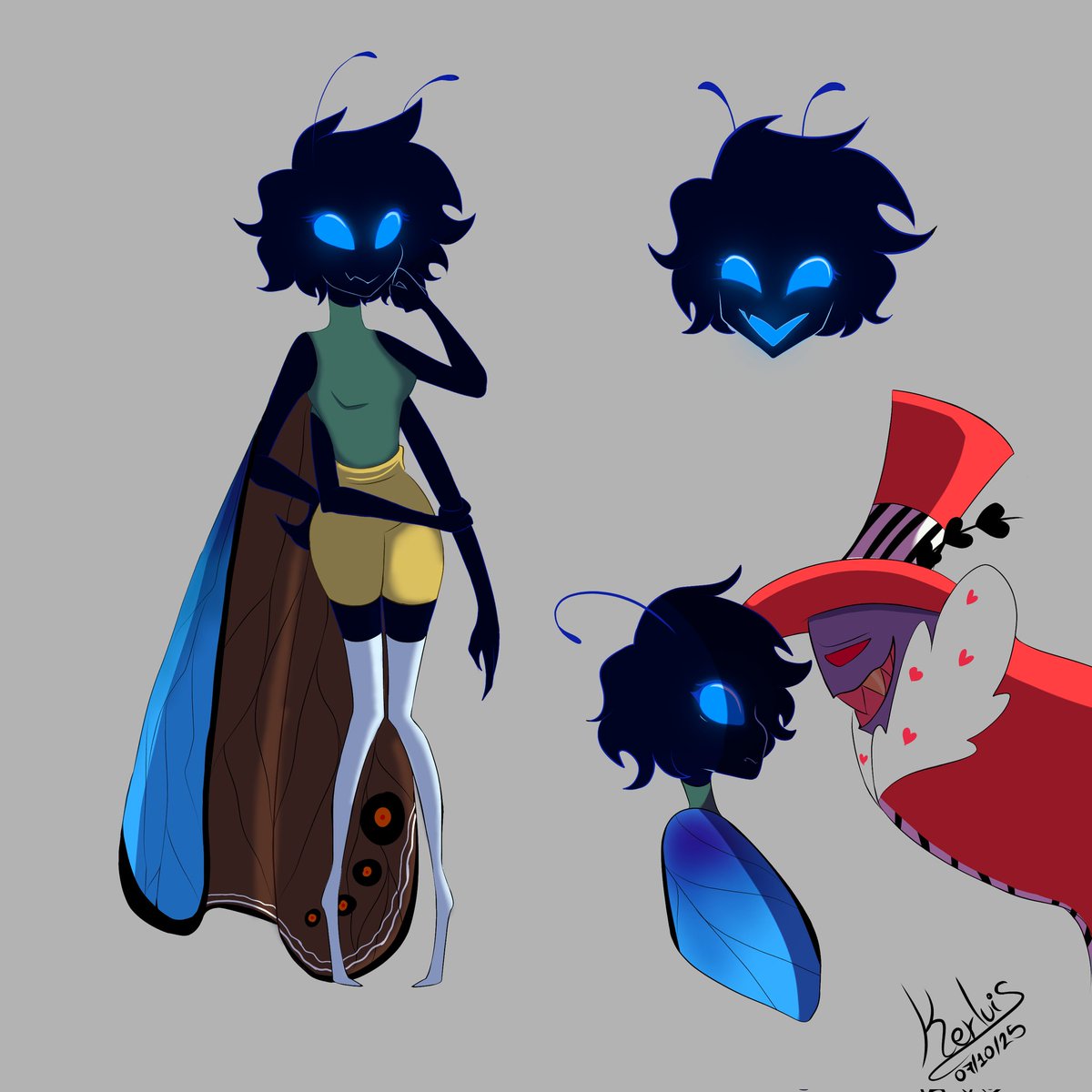 Meganthedraw's tweet photo. Ah, por cierto, se llama Dani, y pos en su primer día en el infierno tuvo la mala suerte de encontrarse con Valentino https://t.co/CX0fMa3ffq